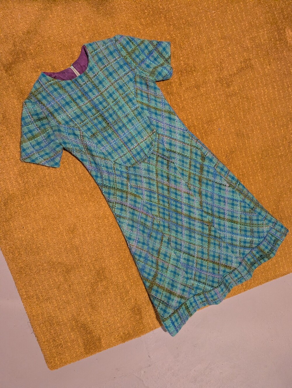 1960s 100% Wool Tweed Dress